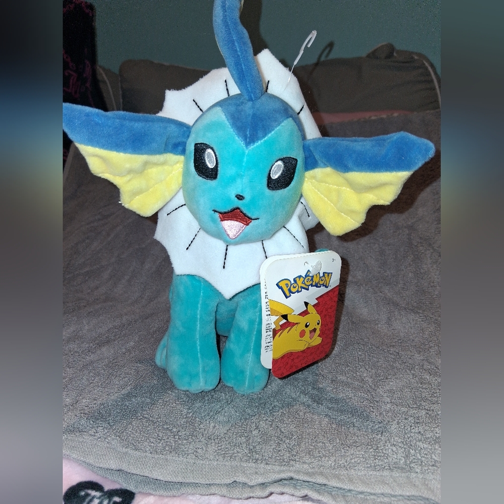 Pokemon Vaporeon Plush New With Tags